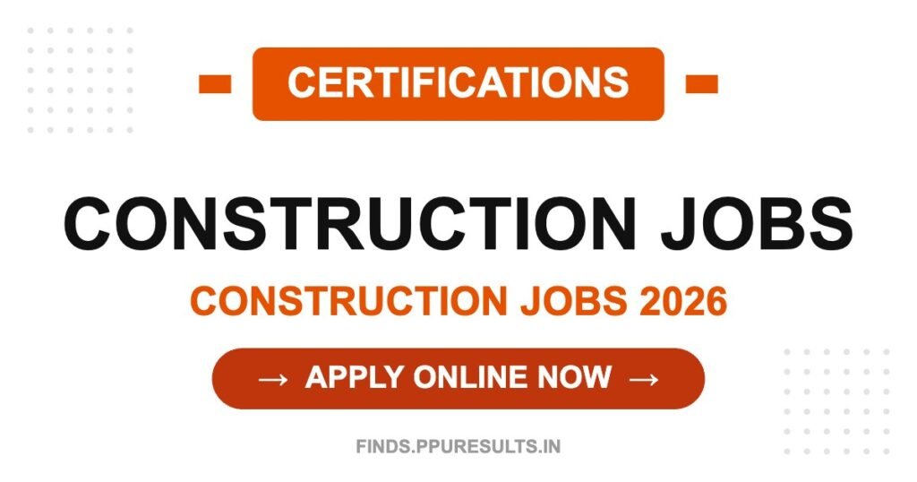 CERTIFICATIONS - Construction Jobs 2026