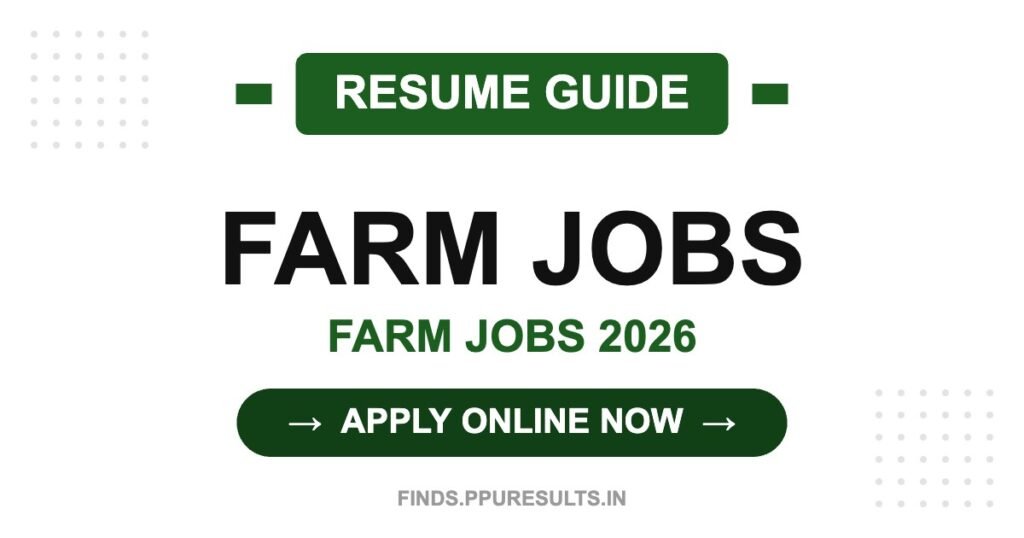 Farm Job Resume Guide: How to Stand Out in 2026 RESUME GUIDE - Farm Jobs 2026